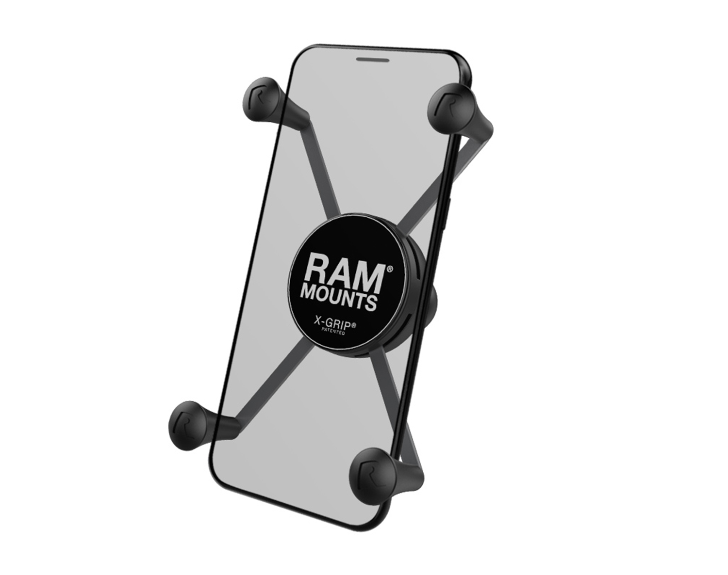 Ram mounts Rail U-Bolt Mount X-Grip 5´´ Phablets Black