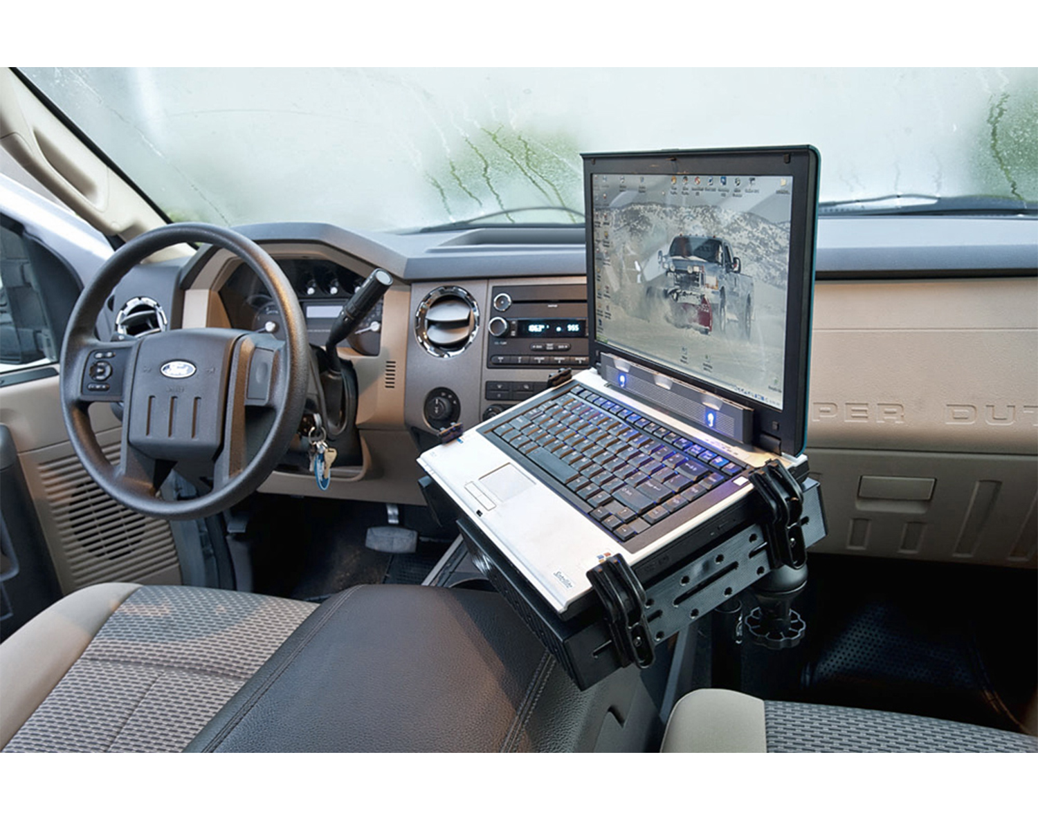 thumbnail image 2 of RAM Mount Vehicle Laptop System For 2004-Newer Ford F150 Trucks 2 of 12